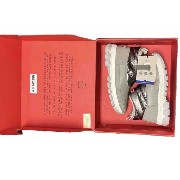 HUNTER Original Women’s Metallic Snow Ankle Boot NWT - Picture 6 of 6